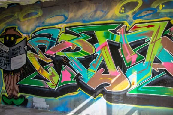 Graffiti Bahnhof Meckelfeld - G. Eigelt